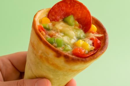 Noch ein Internet-Hit: Pizza im Hörnchen